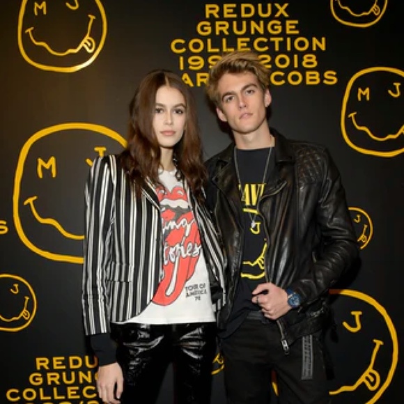 NWT Marc Jacobs Redux Grunge Collection Striped Blazer Jacket Black Ivory size 6 - Picture 4 of 11